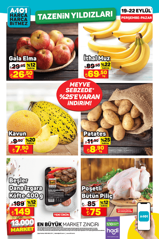 A101 19 Eylül –  22 Eylül 2024 Aktüel Kataloğu