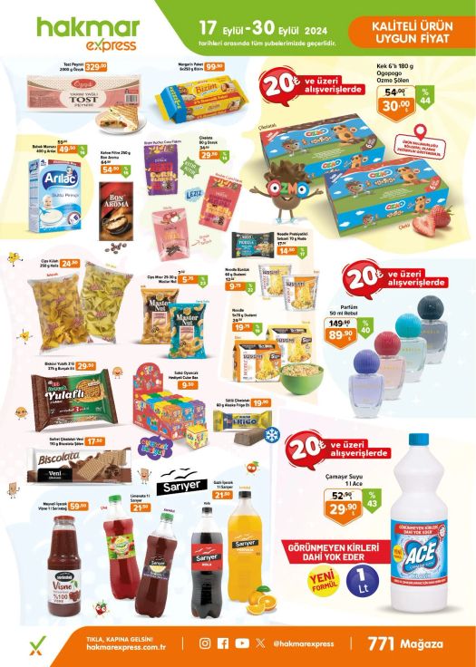 Hakmar Express 17 Eylül –  30 Eylül 2024 Aktüel Kataloğu