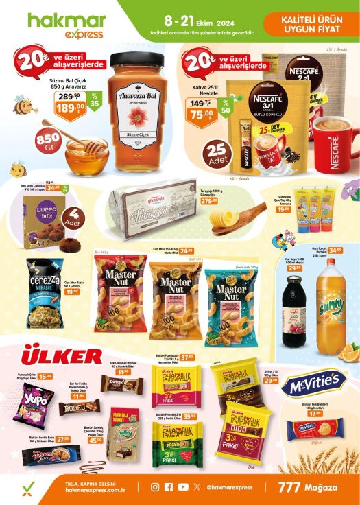Hakmar Express 8 Ekim –  21 Ekim 2024 Aktüel Kataloğu